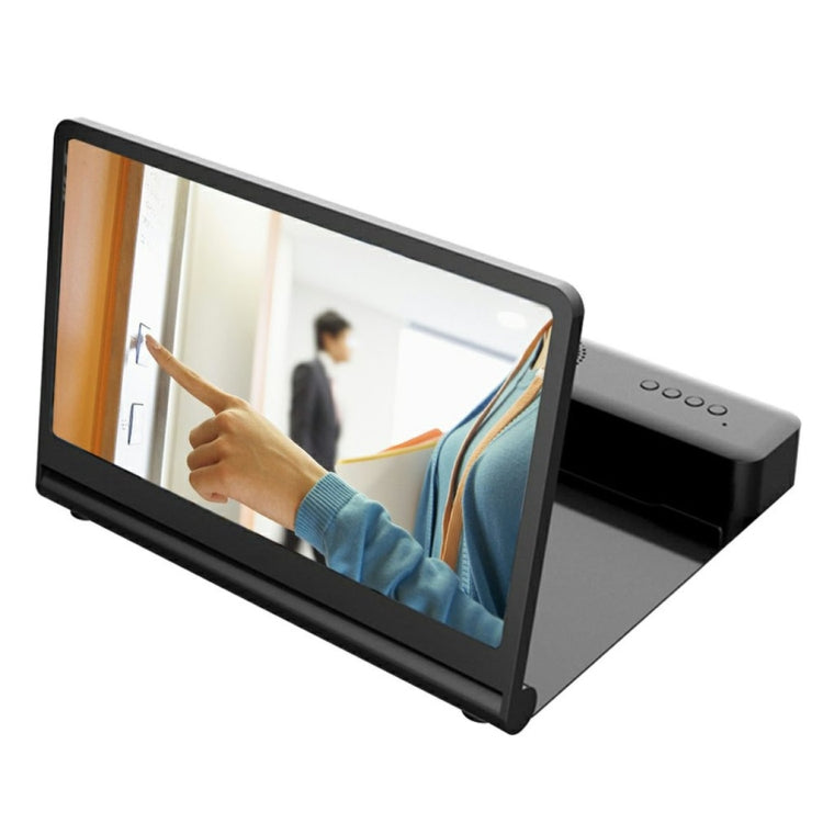 Supporto da tavolo per telefono cellulare con lente d'ingrandimento per schermo F12 da 12 pollici Supporto da tavolo per telefono cellulare con lente d'ingrandimento per schermo F12 da 12 pollici
